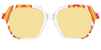 The Groovy Stripes with Citrine Yellow Lens - Front Top Thumbnail - Pair Eyewear