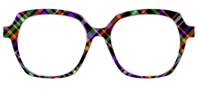 The Hexed Plaid - Front Top Thumbnail - Pair Eyewear