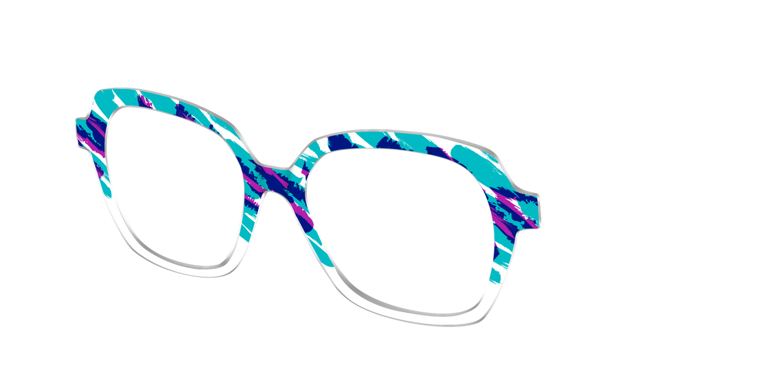 The Jazzy Scribble - Angle Top Image - Pair Eyewear