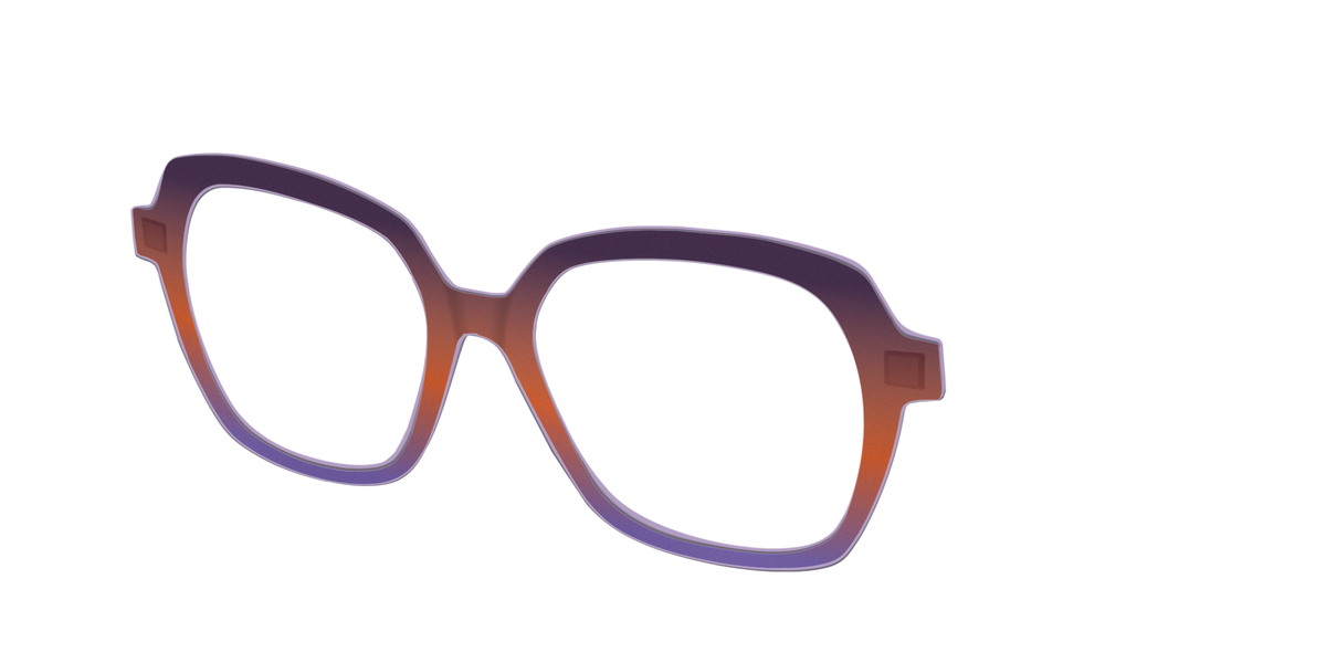 The Matte Midnight to Violet Gradient - Angle Top Image - Pair Eyewear