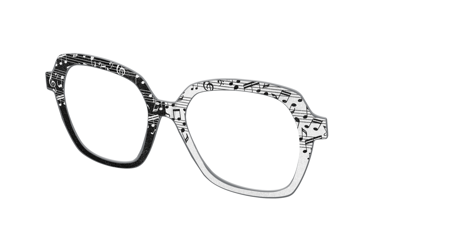The Musical Shimmer Split - Angle Top Image - Pair Eyewear
