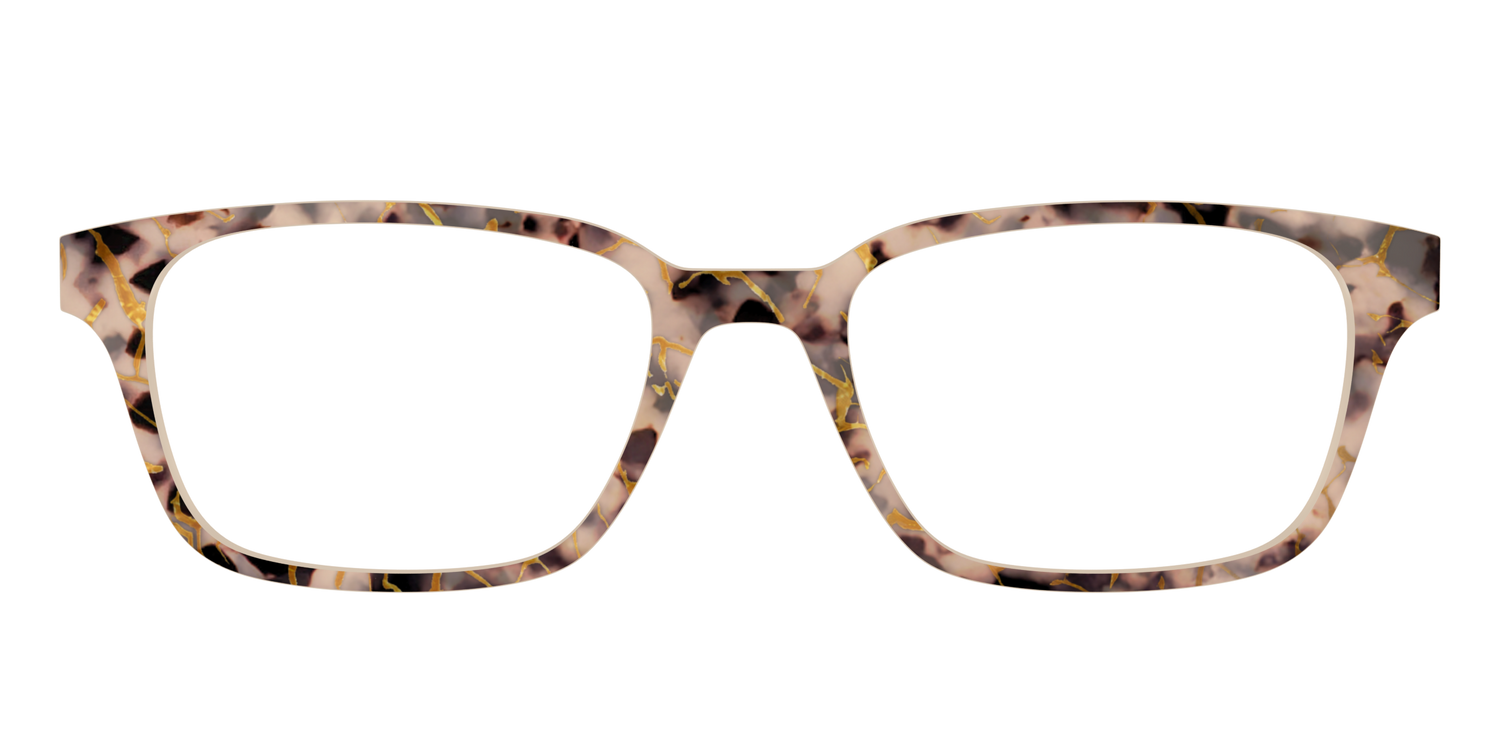 The Almond Tortoise with Gold Streaks - Front Top Image - Pair Eyewear