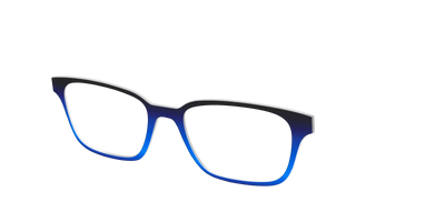 The Black to Blueberry Gradient - Angle Top Thumbnail - Pair Eyewear