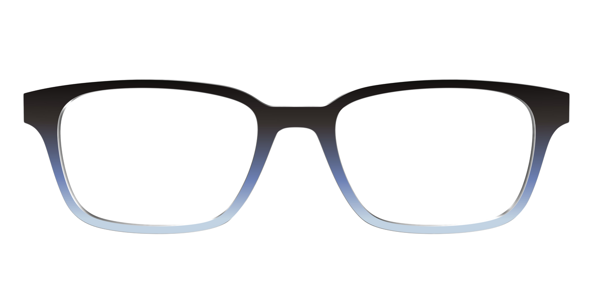 The Black to Icy Cyan Gradient - Front Top Image - Pair Eyewear