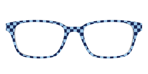 The Cobalt Check - Pair Eyewear