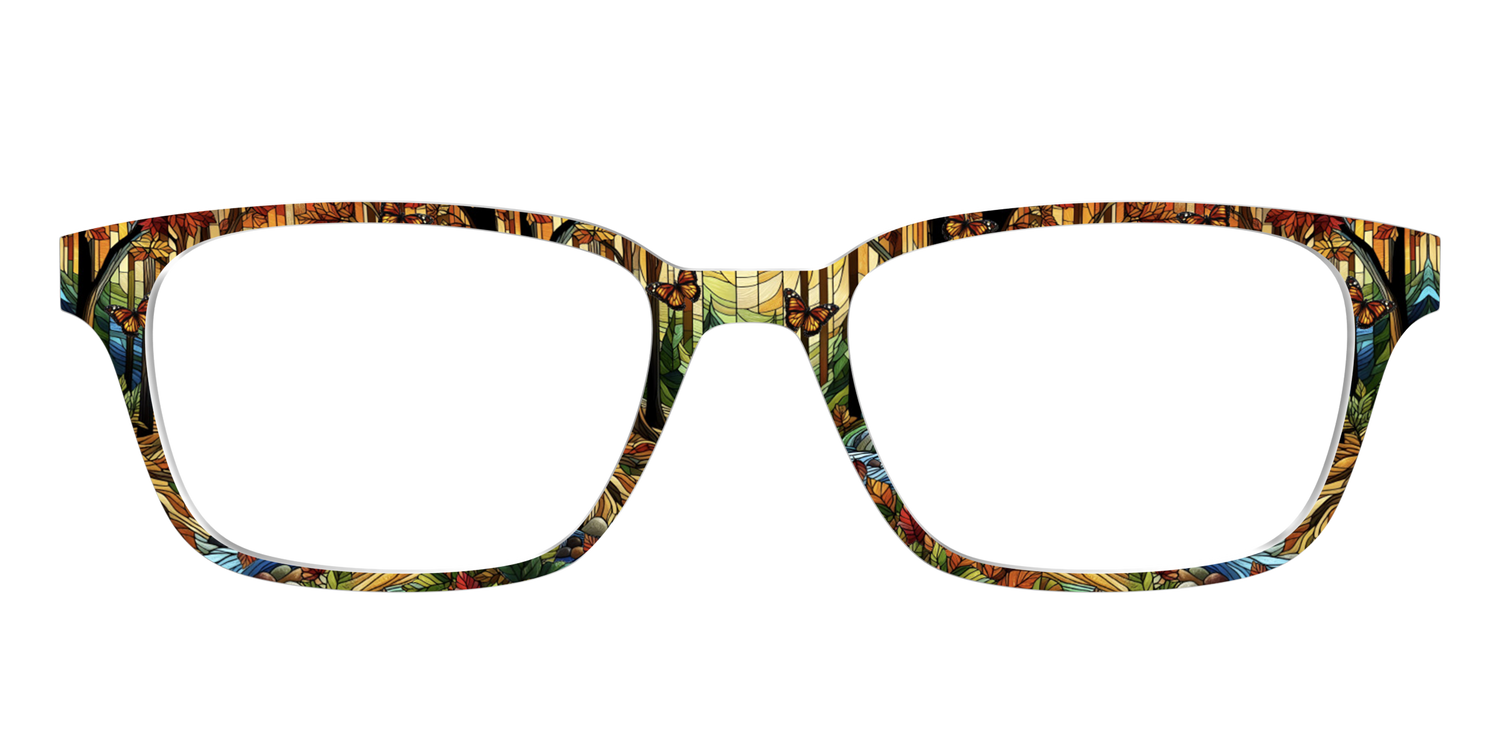 The Enchanted Woods Stained Glass - Front Top Image - Pair Eyewear
