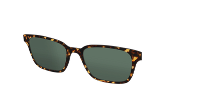 The Non-Polarized Green Tortoise Sun Top - Angle Top Thumbnail - Pair Eyewear