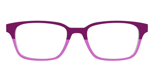 The Finley - Violet Pearlized Gradient Acetate Rose Gold Metal