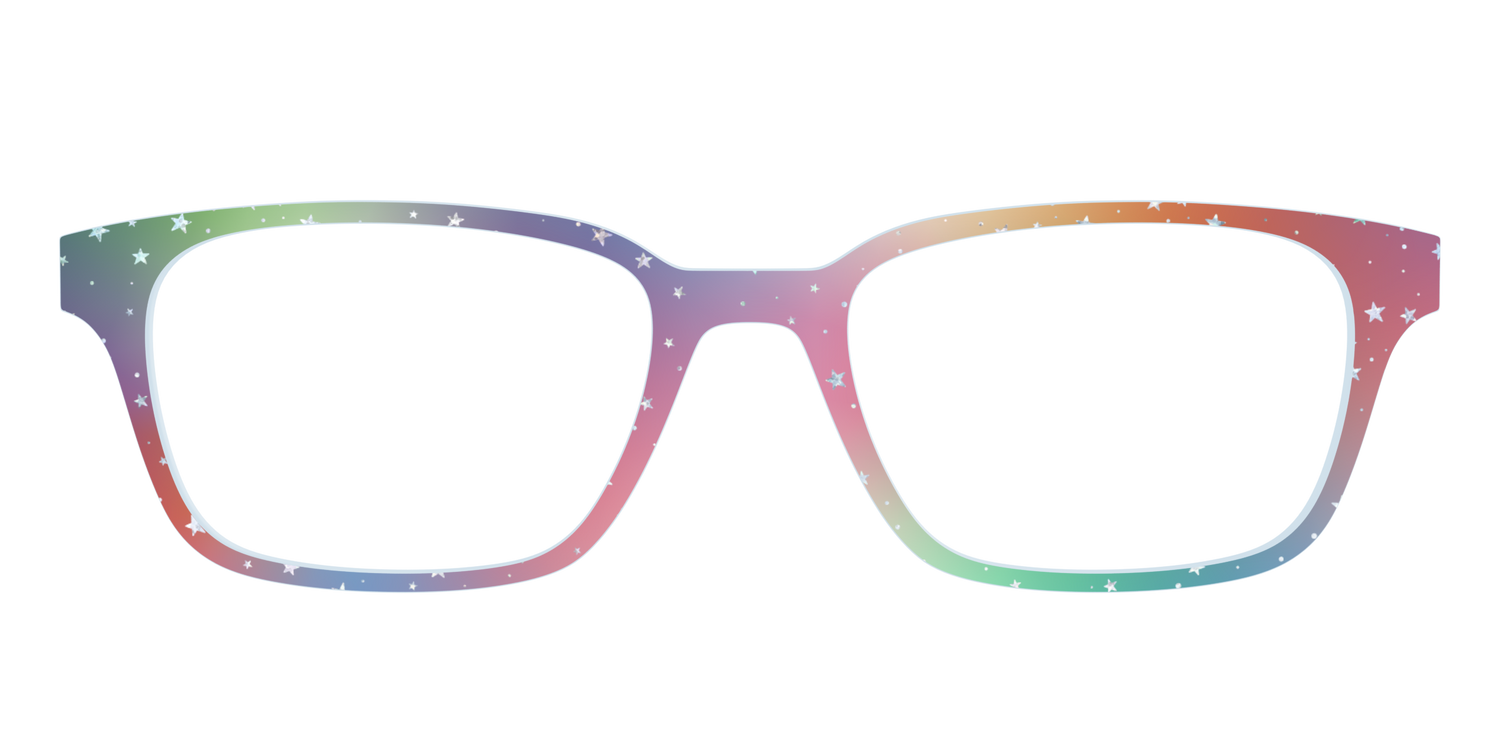 The Rainbow Holographic Celestial - Front Top Image - Pair Eyewear