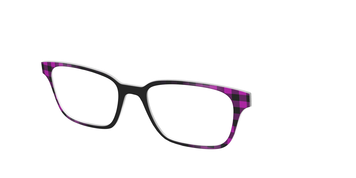 The Reimagined Plaid - Angle Top Image - Pair Eyewear