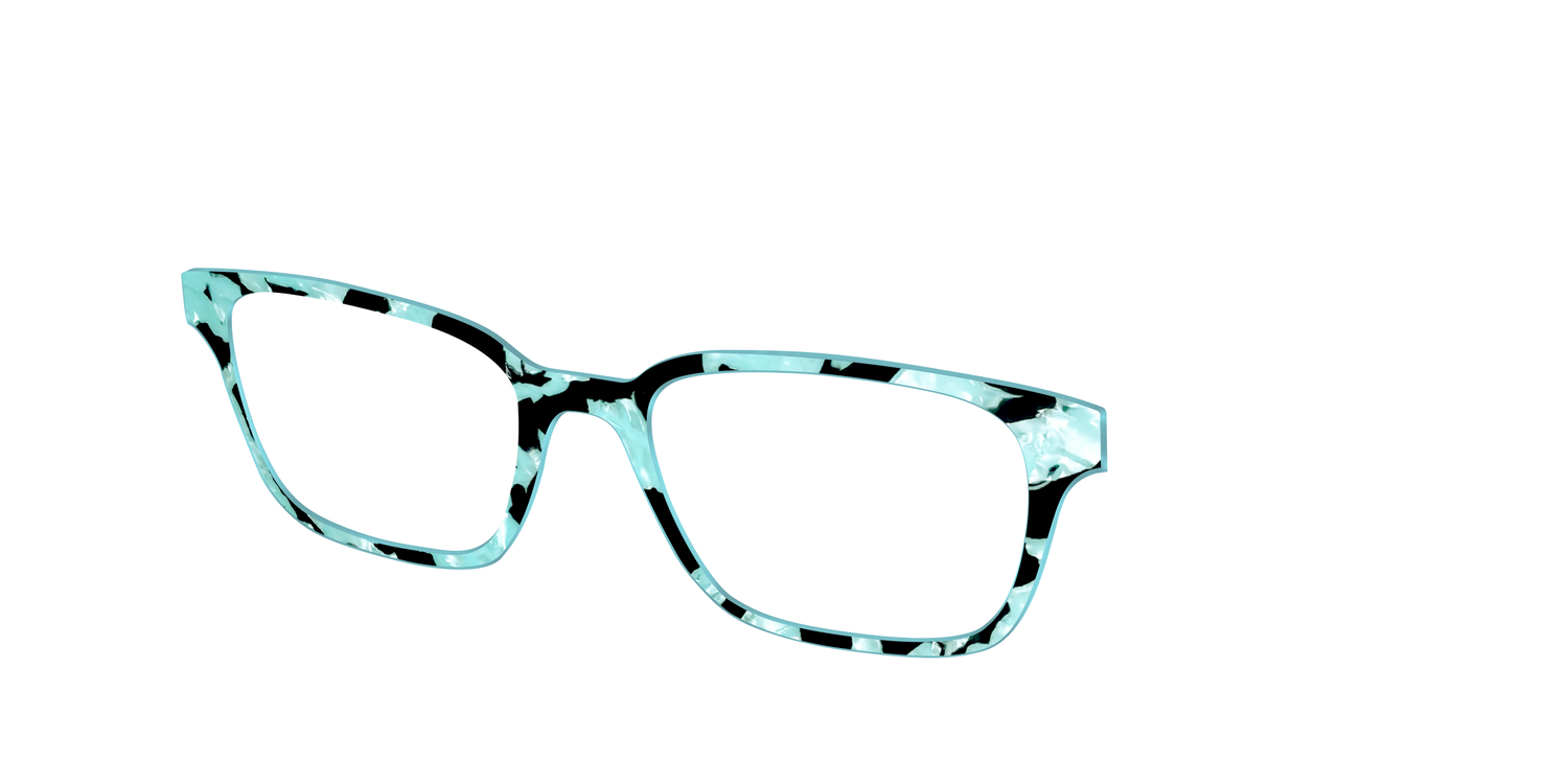 The Robin's Egg Pearl Tortoise - Angle Top Image - Pair Eyewear