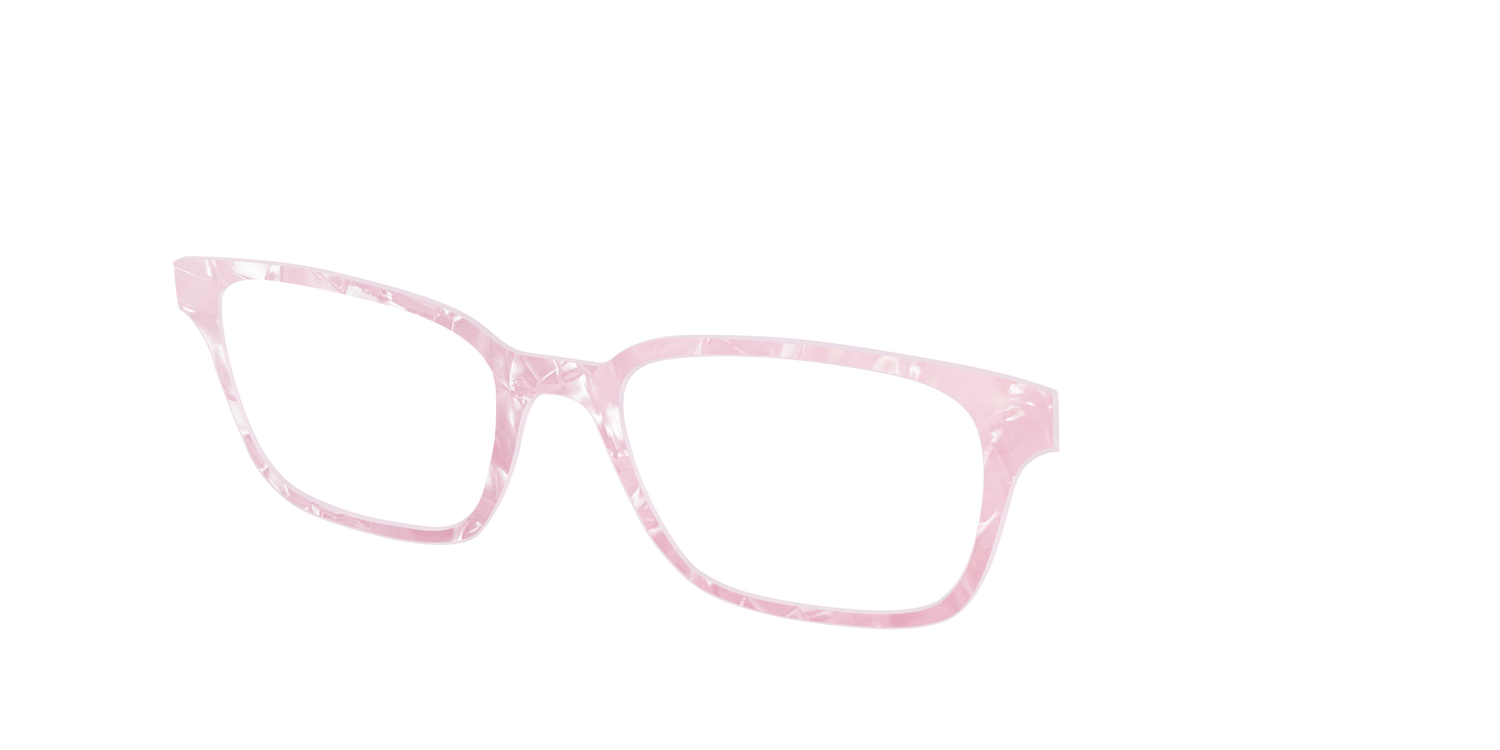 The Rose Quartz Pearl Marble - Angle Top Image - Pair Eyewear