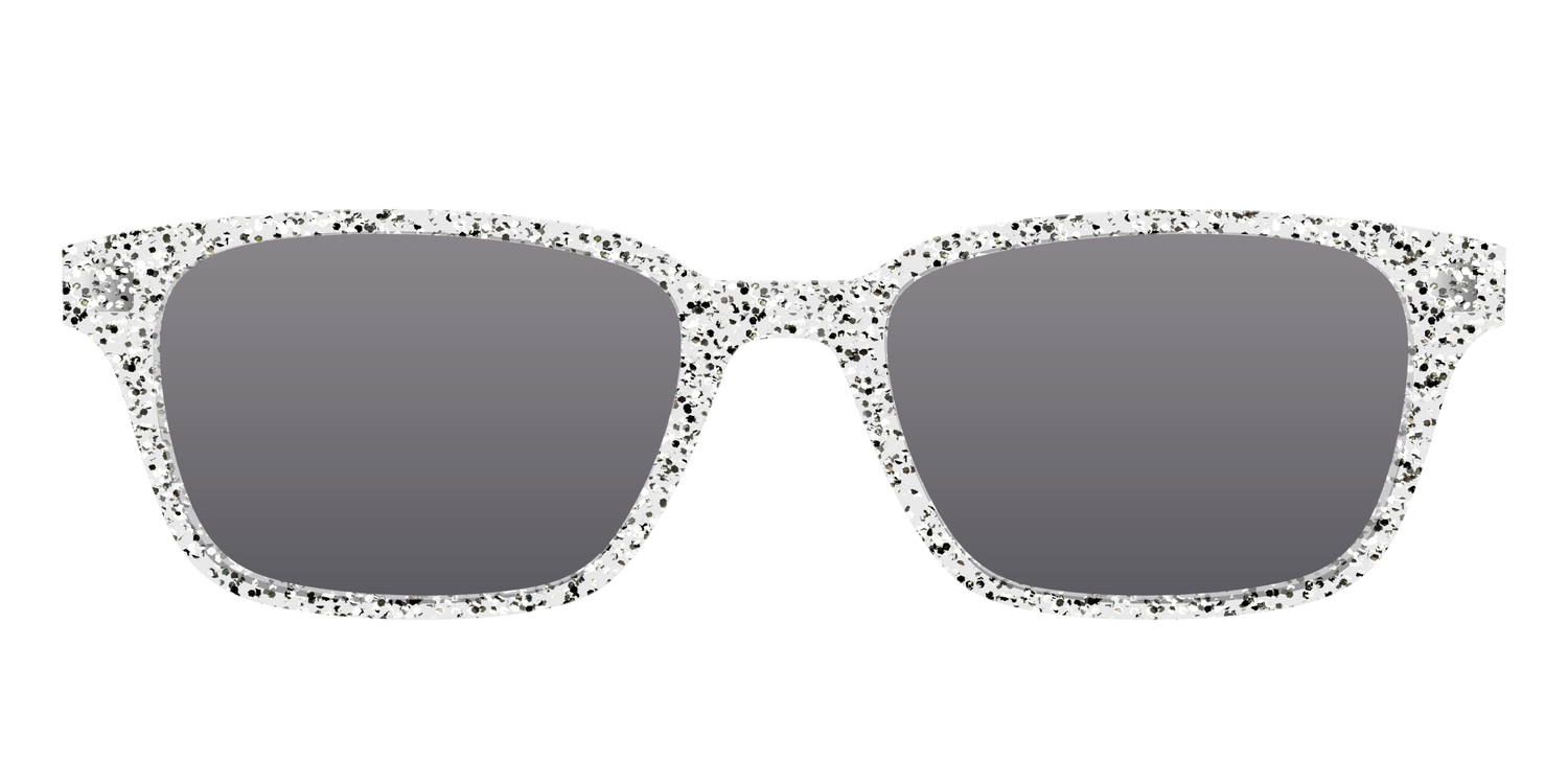The Polarized Silver Sparkle Sun Top - Front Top Image - Pair Eyewear