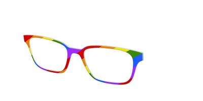 The Traditional Pride Flag - Angle Top Thumbnail - Pair Eyewear