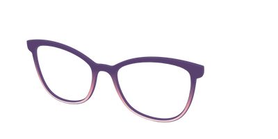 The Acai to Blush Gradient - Angle Top Thumbnail - Pair Eyewear