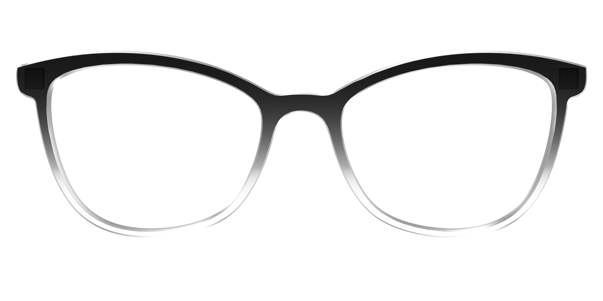 The Black Gradient Crystal - Front Top Image - Pair Eyewear