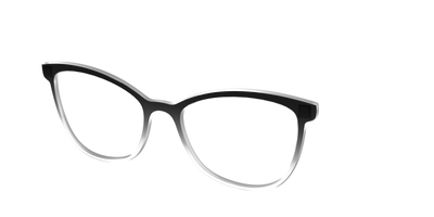 The Black Gradient Crystal - Angle Top Thumbnail - Pair Eyewear