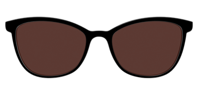 The Black with Brown Golf lens - Front Top Thumbnail - Pair Eyewear