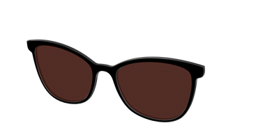 The Black with Brown Golf lens - Angle Top Thumbnail - Pair Eyewear