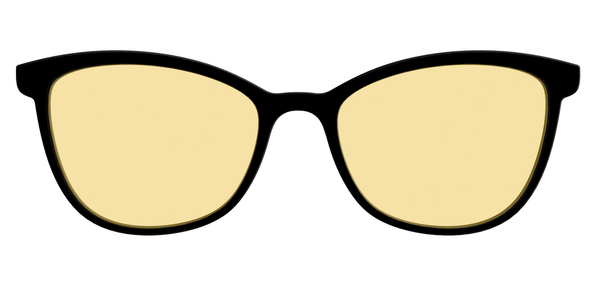 The Black with Driving Lens - Front Top Image - Pair Eyewear