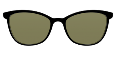 The Black with Green Racquet Sport lens - Front Top Thumbnail - Pair Eyewear