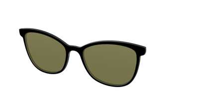 The Black with Green Racquet Sport lens - Angle Top Thumbnail - Pair Eyewear
