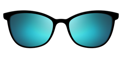 The Polarized Blue Reflective Sun Top - Front Top Thumbnail - Pair Eyewear