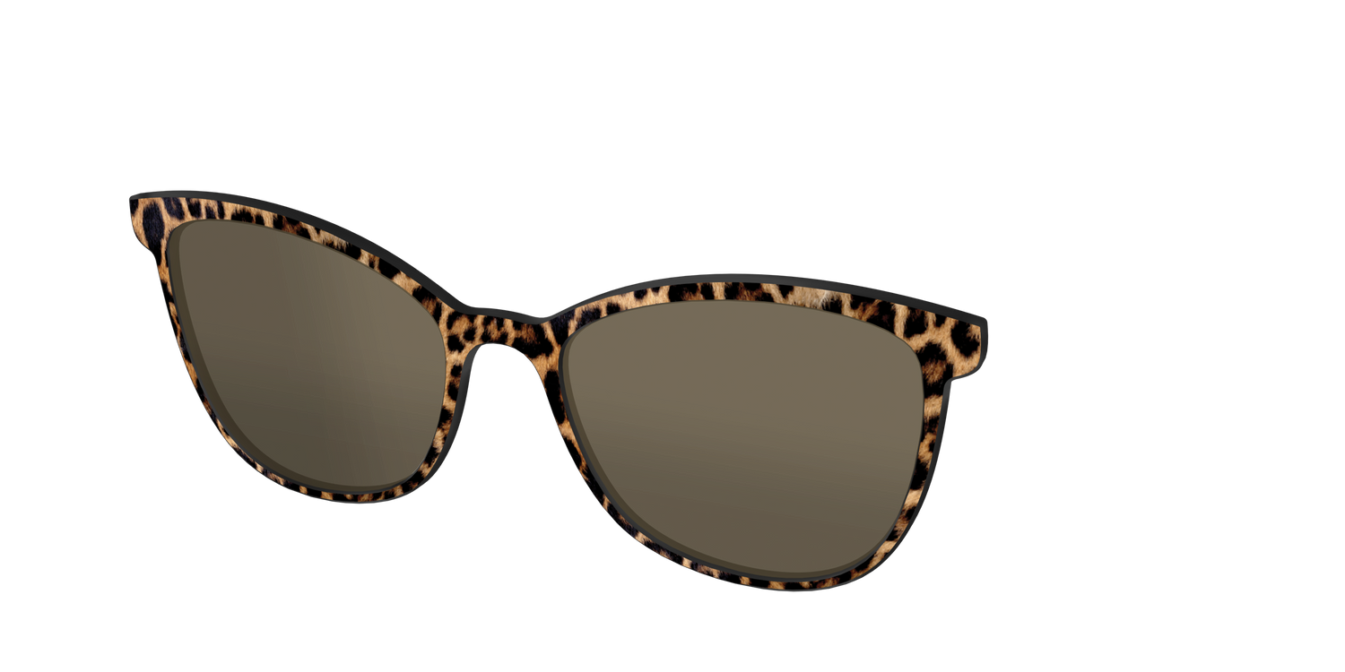 The Polarized Cheetah Spots Sun Top - Angle Top Image - Pair Eyewear