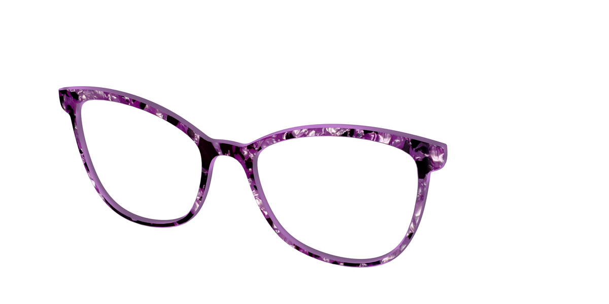 The Dark Orchid Pearl Tortoise - Angle Top Image - Pair Eyewear