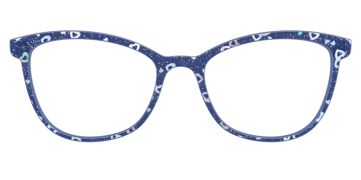 The Denim Heart Glitter Crystal - Front Top Image - Pair Eyewear