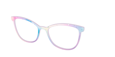 The Dreamy Pastel with Holographic Glitter - Angle Top Thumbnail - Pair Eyewear