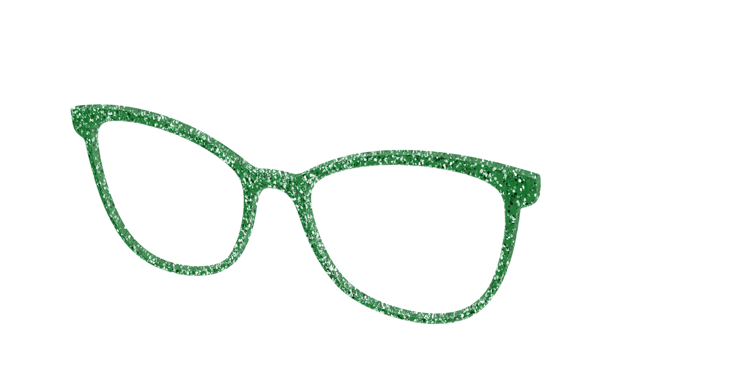 The Emerald Sparkle - Angle Top Image - Pair Eyewear