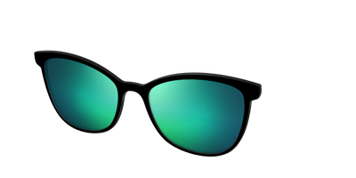 The Polarized Green Reflective Sun Top - Angle Top Thumbnail - Pair Eyewear