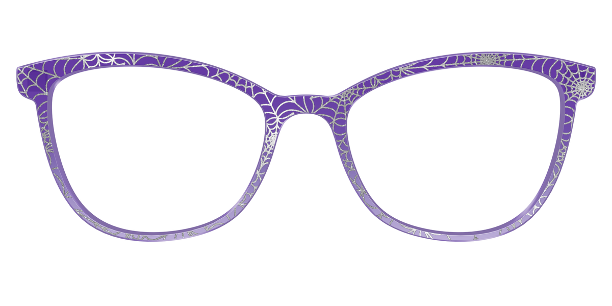 The Holographic Purple Webbed Crystal - Front Top Image - Pair Eyewear