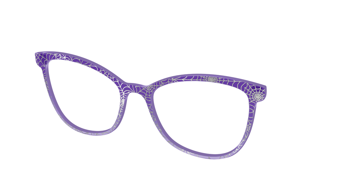 The Holographic Purple Webbed Crystal - Angle Top Image - Pair Eyewear