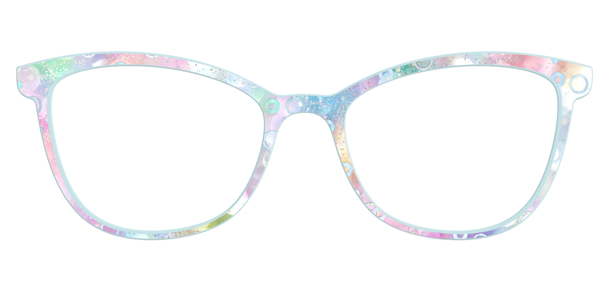 The Mermaid Bokeh with Bubble Glitter - Front Top Image - Pair Eyewear