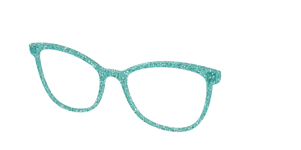 The Mint Sparkle - Angle Top Image - Pair Eyewear