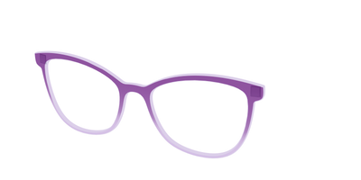 The Plum to Lilac Gradient Crystal - Angle Top Thumbnail - Pair Eyewear