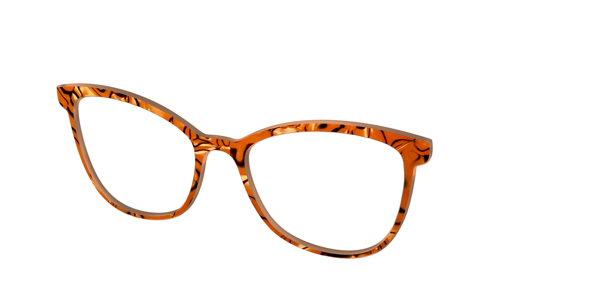 The Pumpkin Pearl Swirl - Angle Top Image - Pair Eyewear