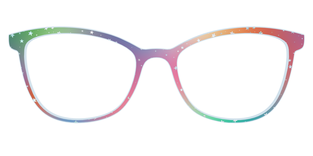 The Rainbow Holographic Celestial - Front Top Image - Pair Eyewear