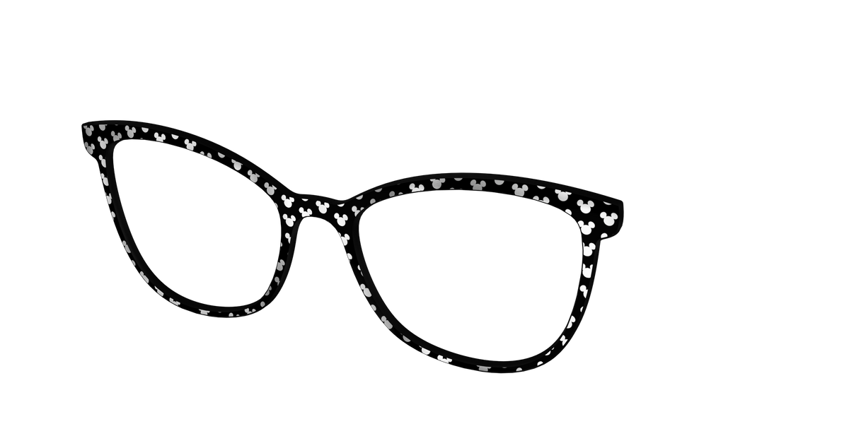 The Silver Foil Mickey - Angle Top Image - Pair Eyewear