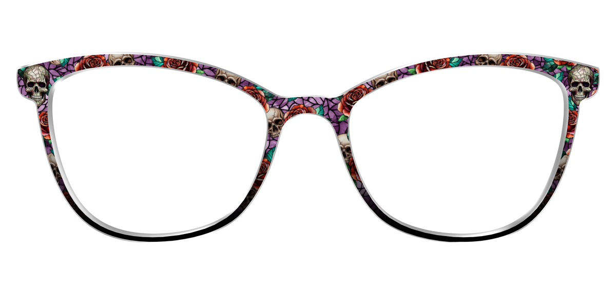 The Skull & Thorn Stained Glass - Front Top Image - Pair Eyewear