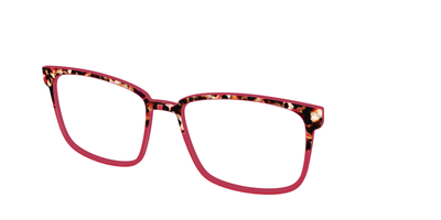 The Auburn Tortoise Crystal Split - Angle Top Thumbnail - Pair Eyewear
