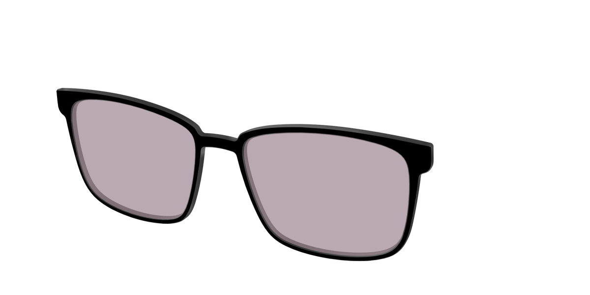 The Black with Gray Gaming lens - Angle Top Image - Pair Eyewear