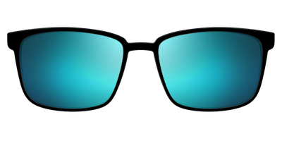 The Polarized Blue Reflective Sun Top - Front Top Thumbnail - Pair Eyewear