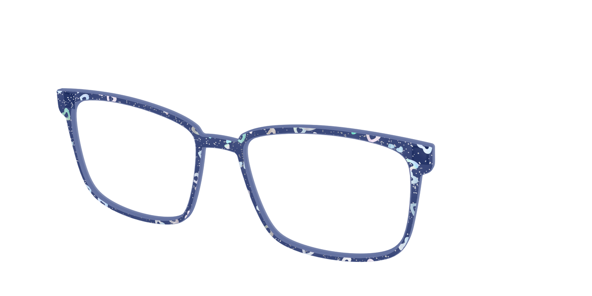 The Denim Heart Glitter Crystal - Angle Top Image - Pair Eyewear