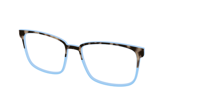 The Denim Tortoise Crystal Split - Angle Top Thumbnail - Pair Eyewear