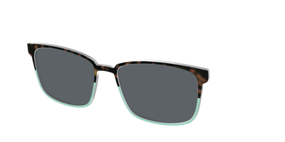 The Polarized Matcha Split Sun Top - Angle Top Thumbnail - Pair Eyewear