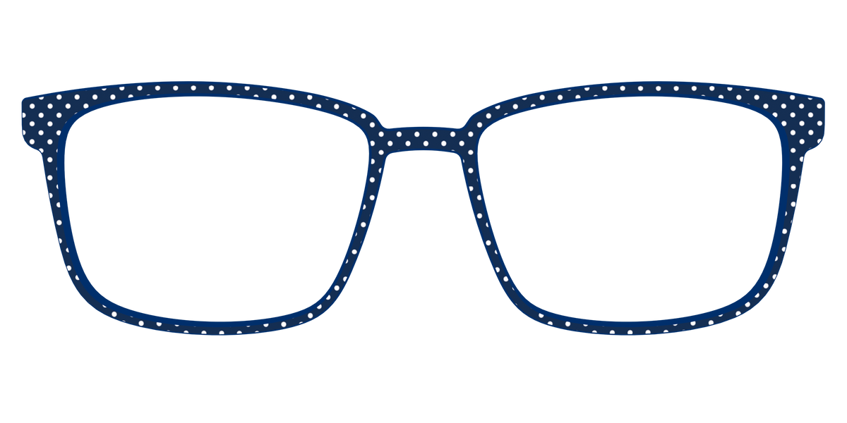 The Navy Pin Dot - Front Top Image - Pair Eyewear