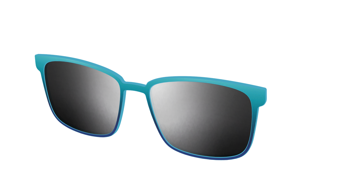 The Polarized Ocean Blue Sun Top - Angle Top Image - Pair Eyewear